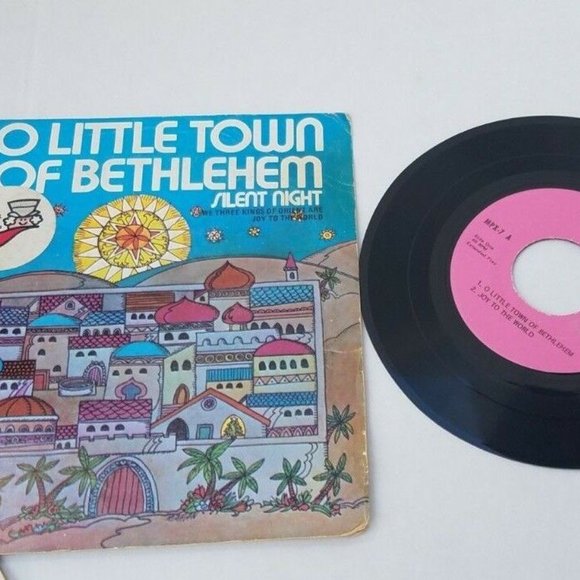 4 Mr. Pickwick Records Christmas White Rudolph Reindeer Silent Night 45rpm Vinyl - Picture 9 of 10